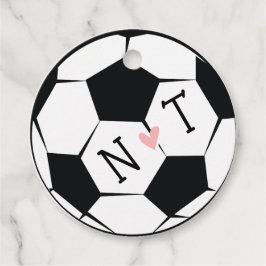 Mit Monogramm Fußballhochzeit Danke Geschenkanhänger