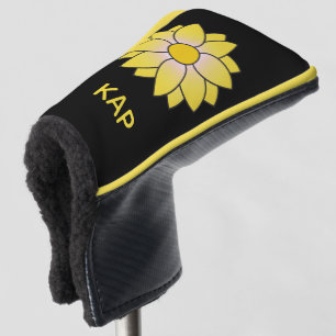 Mit Monogramm-Gelbe Daisy-Putter-Abdeckung Golf Headcover