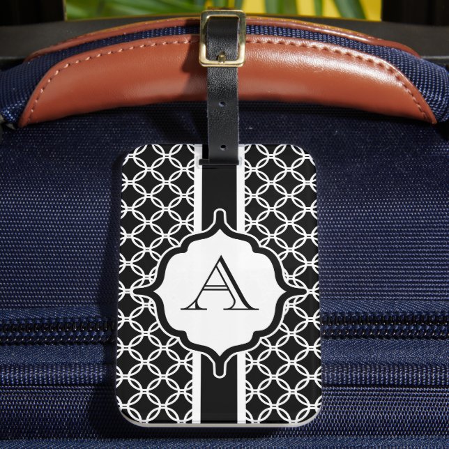 Mit Monogramm Gepäckanhänger (Vorderseite Insitu 2)