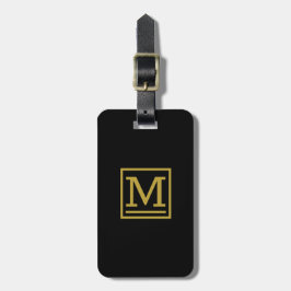 Mit Monogramm Gepäckanhänger für den Gold Block