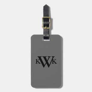 Mit Monogramm Gepäckträger Gepäckanhänger