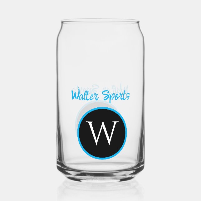 Mit Monogramm Geschäft oder personalisiertes Glas (Vorderseite)