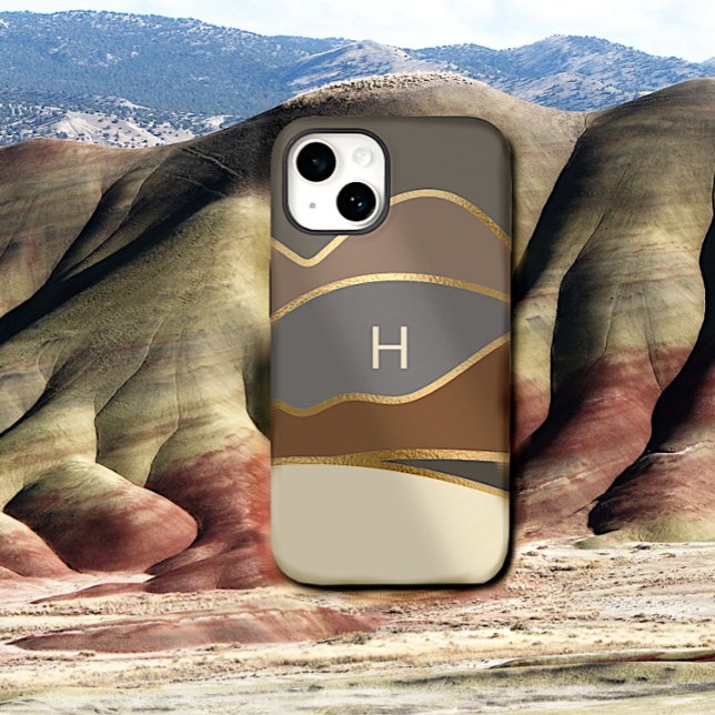 Mit Monogramm gestrichene Hügel Case-Mate iPhone Hülle (Von Creator hochgeladen)