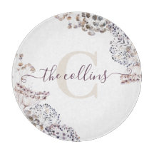 Mit Monogramm getrocknete Blütenschneide