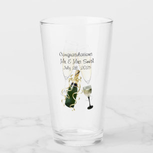 Mit Monogramm Glückwunsch Glass Cup Glas
