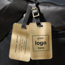 Mit Monogramm Gold-Brushmetall