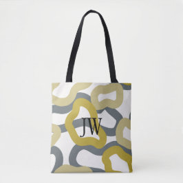 Mit Monogramm Gold Gray Moderne U-Bahn