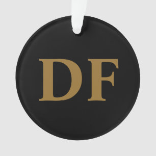 Mit Monogramm Gold Ornament