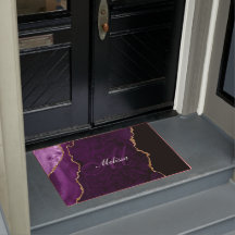 mit Monogramm Gold und lila Gold