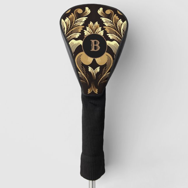 Mit Monogramm Goldleaf Golf Headcover (Vorderseite)