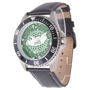 Mit Monogramm Golf Armbanduhr