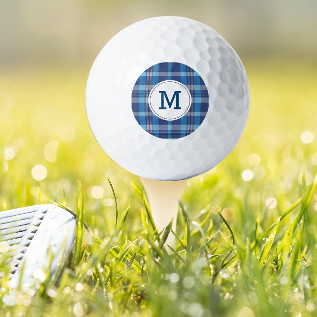 Mit Monogramm Golf Balls Preppy Classic Blue Karie Golfball (Von Creator hochgeladen)