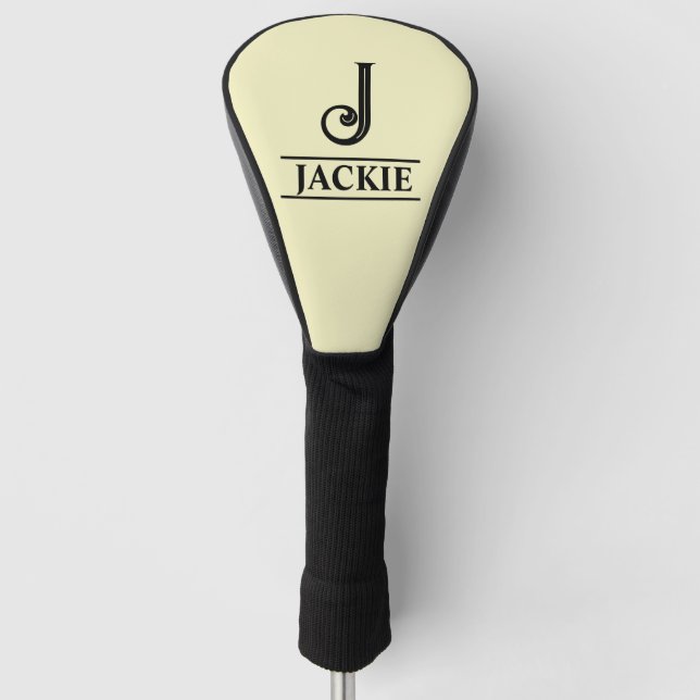 Mit Monogramm Golf Head Cover Headcover (Vorderseite)