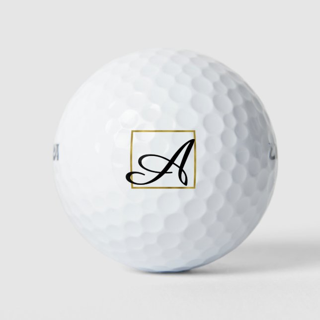 Mit Monogramm Golfball mit dem ersten oder letzten (Vorderseite)