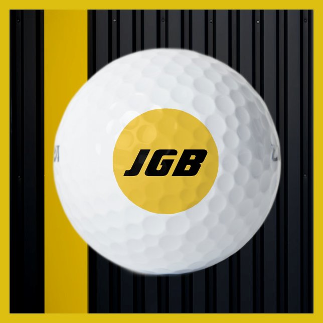 Mit Monogramm Golfball Wählen Sie Ihren Farbhinter (Von Creator hochgeladen)