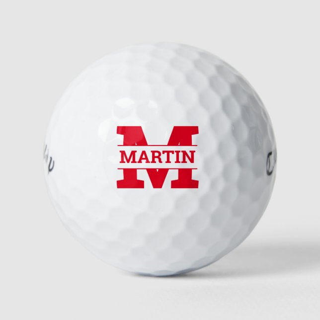 Mit Monogramm Golfbälle (Vorderseite)