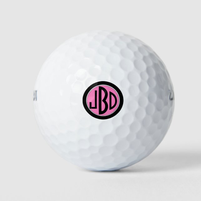 Mit Monogramm Golfbälle für HER (Vorderseite)