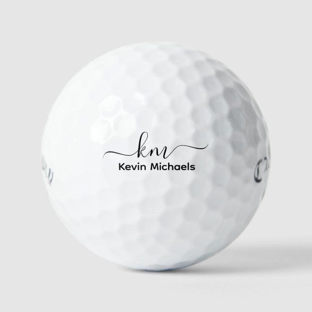 Mit Monogramm Golfbälle, um Ihr Spiel zu verbesser Golfball (Vorderseite)