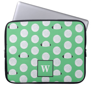 Mit Monogramm Golferloch in einem Golfball Laptopschutzhülle