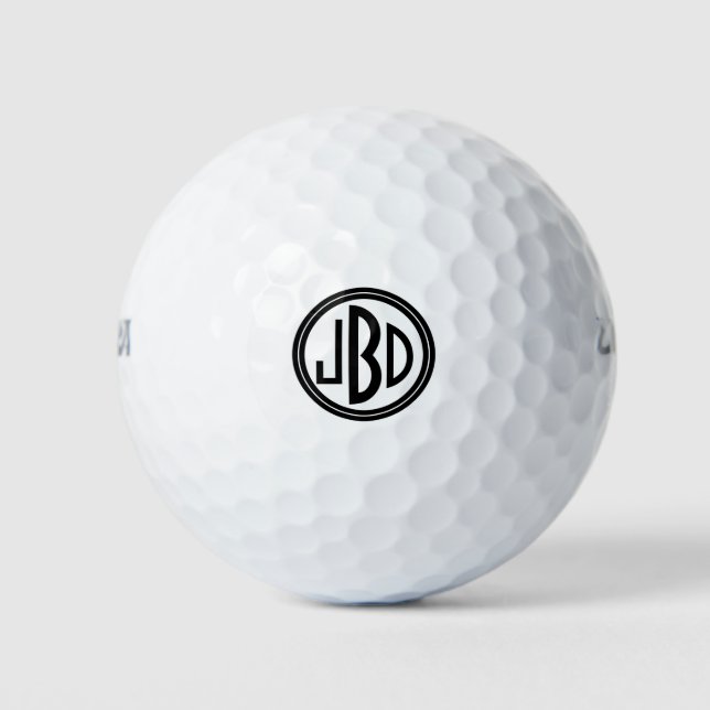Mit Monogramm Golfplätze Golfball (Vorderseite)