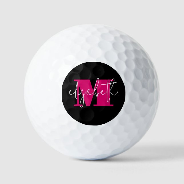 Mit Monogramm Golfplätze Golfball (Vorderseite)