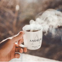 Mit Monogramm Gräuel Dankeschön Tasse