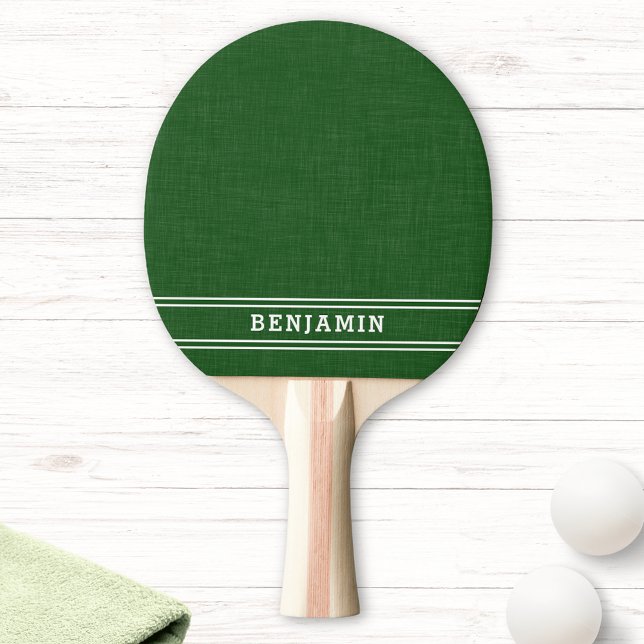 Mit Monogramm Grün- und Weiß-Moderne Tischtennis Schläger (Von Creator hochgeladen)