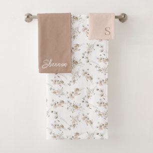 Mit Monogramm Handtuch Set für Wasserfarben
