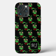 Mit Monogramm Happy Bookworm Black