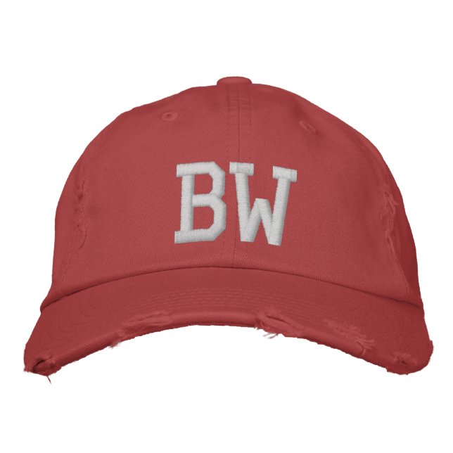 MIT MONOGRAMM HATS BESTICKTE BASEBALLKAPPE (Vorderseite)