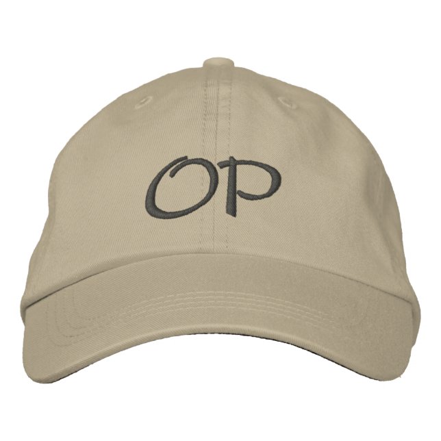 MIT MONOGRAMM HATS BESTICKTE BASEBALLKAPPE (Vorderseite)