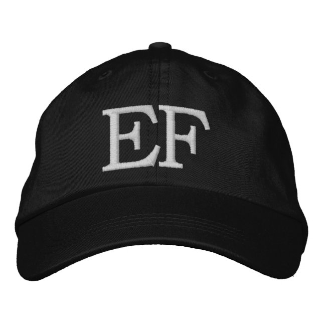 MIT MONOGRAMM HATS BESTICKTE BASEBALLKAPPE (Vorderseite)