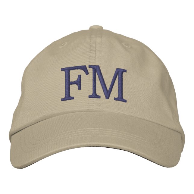 MIT MONOGRAMM HATS BESTICKTE BASEBALLKAPPE (Vorderseite)