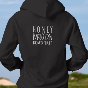 Mit Monogramm Hearts Honeymoon Road Trip Hoodie