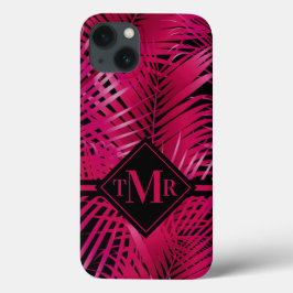 Mit Monogramm, heiß rosa Palm Case-Mate iPhone Hülle