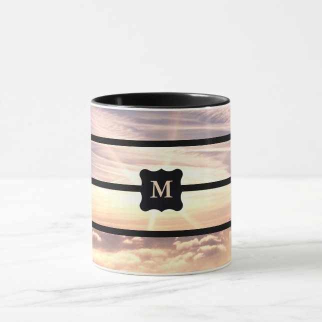 Mit Monogramm Himmelsszene Tasse (Zentrum)