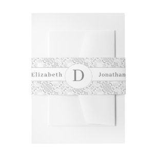Mit Monogramm Hochzeit Einladungsbanderole