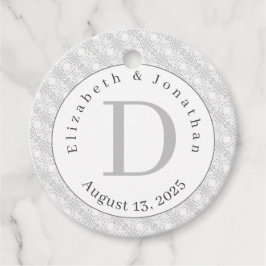 Mit Monogramm Hochzeit Geschenkanhänger