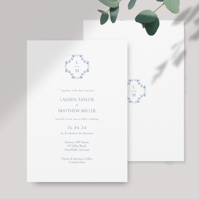 Mit Monogramm Hochzeit mit Blumen und Weiß (Von Creator hochgeladen)