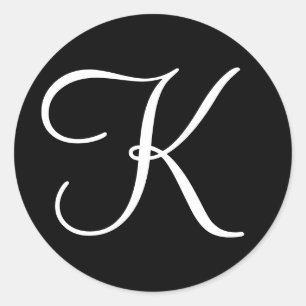 Mit Monogramm Hochzeitbrief Einladung Umschlag Auf Runder Aufkleber