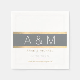 mit Monogramm Hochzeitsempfang Serviette