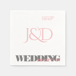 Mit Monogramm Hochzeitsempfehlung Napkin Serviette