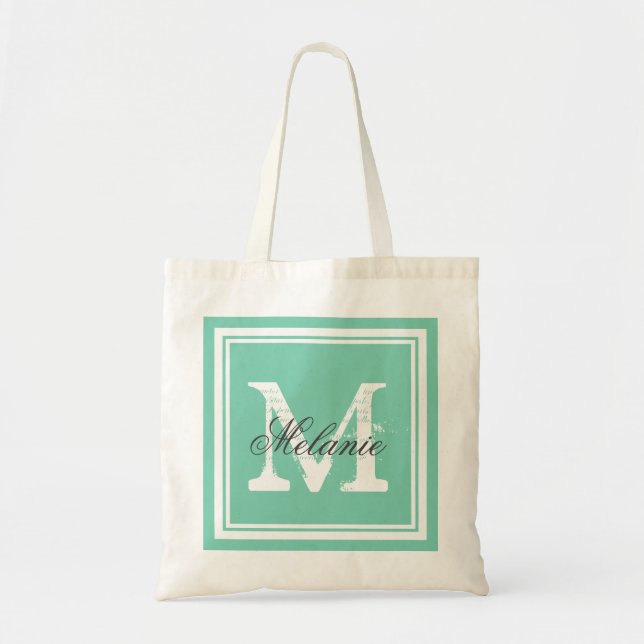 mit Monogramm Hochzeitsspieltaschen Tragetasche (Vorne)