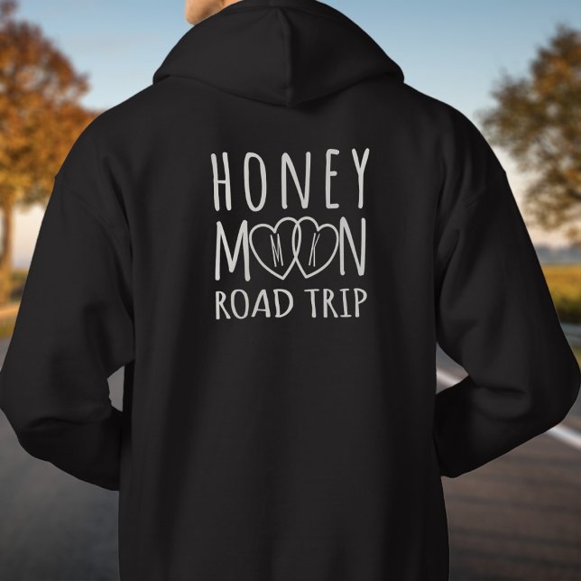 Mit Monogramm Honeymoon Road Trip New Mens Hoodie (Add your initials to this Honeymoon Road Trip Hoodie and set off on your adventure)