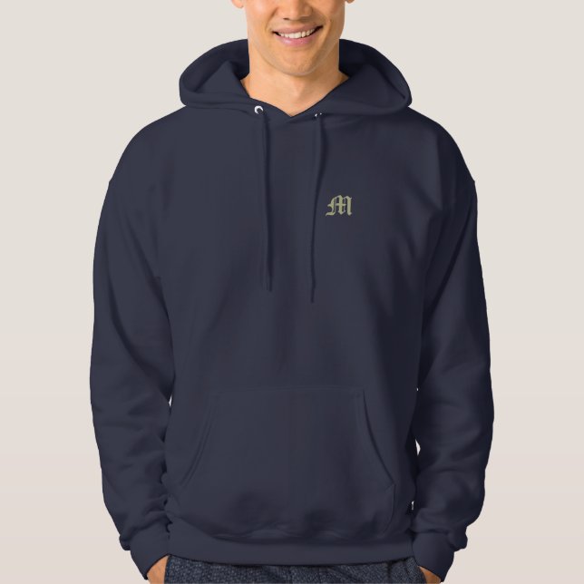 Mit Monogramm Hoodie (Vorderseite)