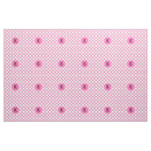 Mit Monogramm Hot-Pink-Quatrefolienmuster Stoff