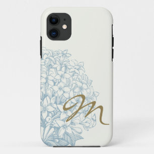 Mit Monogramm Hydrangea Case-Mate iPhone Hülle