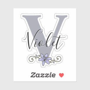 Mit Monogramm Individuelle Name Romantische Lippen Aufkleber