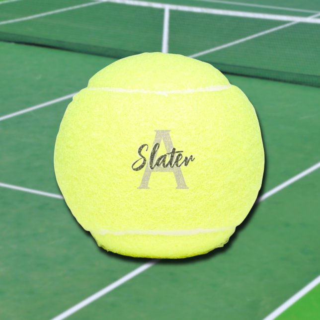 Mit Monogramm Initial Custom Tennis Ball Geschenk (Monogrammed Tennis Ball)