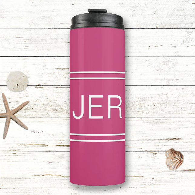 Mit Monogramm Initialen Trinkbehälter Chic Girly H Thermosbecher (Von Creator hochgeladen)